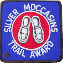 Silver Moccasins Trail Award patch