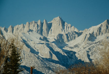 Mount Whitney from Lone Pine - 23 Nov 1972