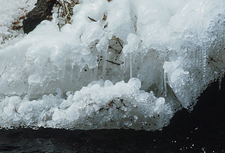 Ice on Lone Pine Creek - 30 Apr 1977