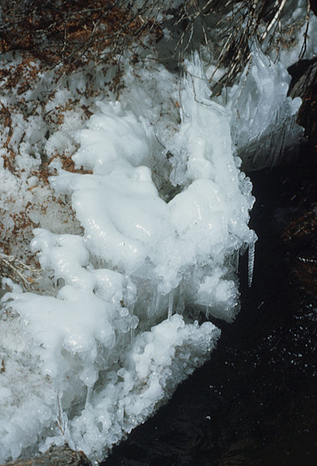 Ice on Lone Pine Creek - 30 Apr 1977