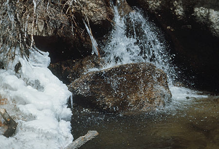 Ice on Lone Pine Creek - 30 Apr 1977