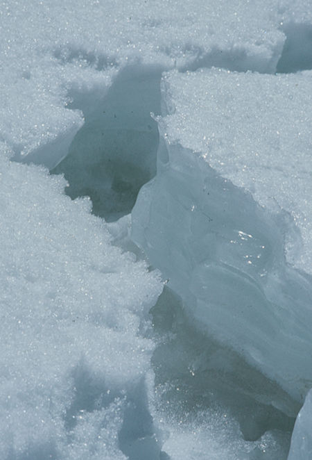 Snow on Lone Pine Creek - 30 Apr 1977
