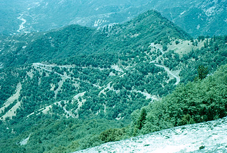 General's Highway climbing to Giant Forest - Sequoia National Park 14 Jul 1967