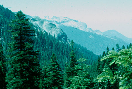 Sugar Pot Dome and Castle Rocks from High Sierra Trail - Sequoia National Park 19 Jul 1957