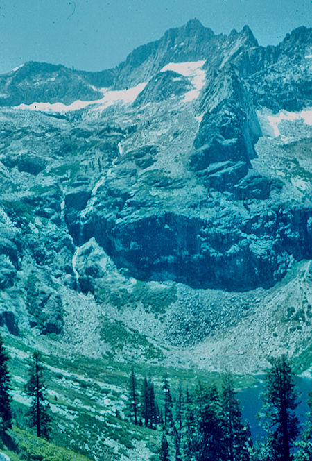 Waterfalls between lakes - Sequoia National Park 20 Jul 1957