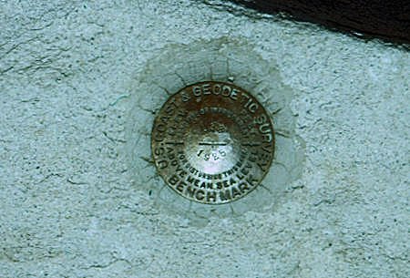 Geodetic survey bench mark