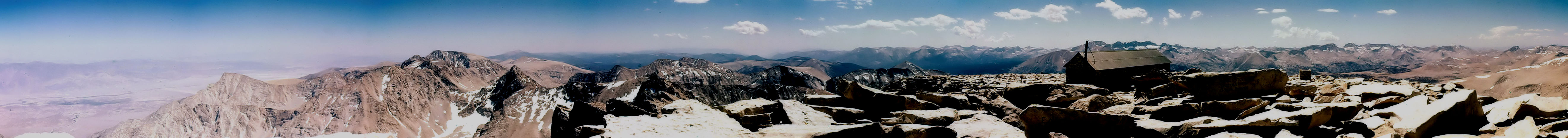 Panoramic view from top of Mount Whitney - 24 Jul 1957