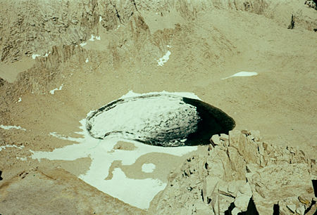 Iceberg Lake below the east face of Mount Whitney - 24 Jul 1957