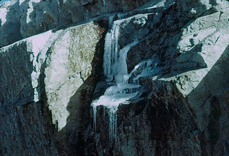 Ice on the trail down from Trail Crest - 24 Jul 1957