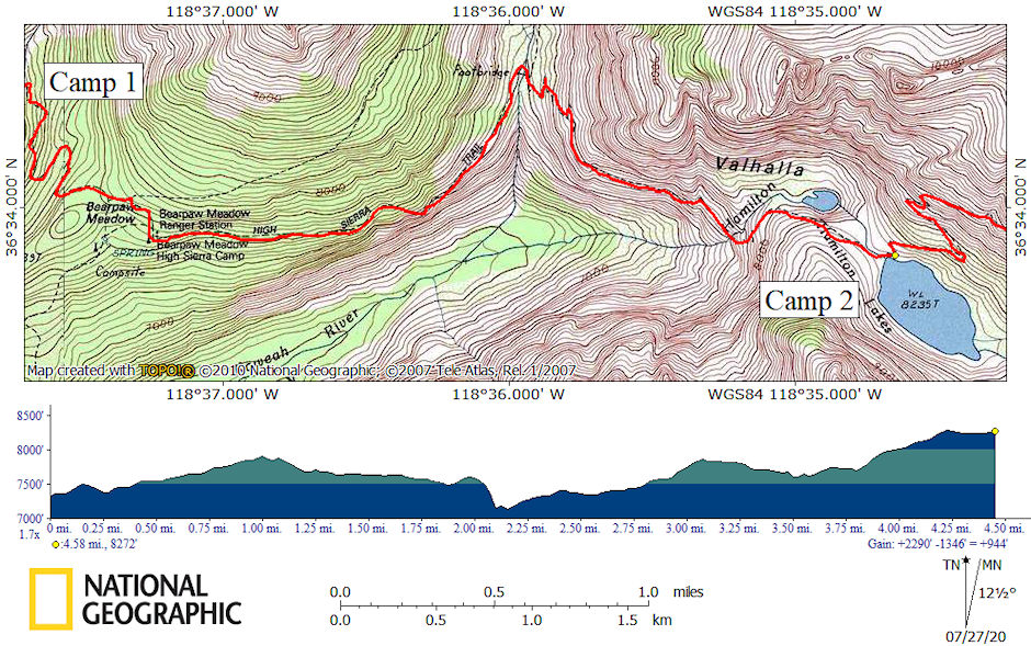 High Sierra Trail 1957 Day 2