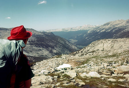 Lyell Fork from Donahue Pass - Yosemite National Park - Aug 1958