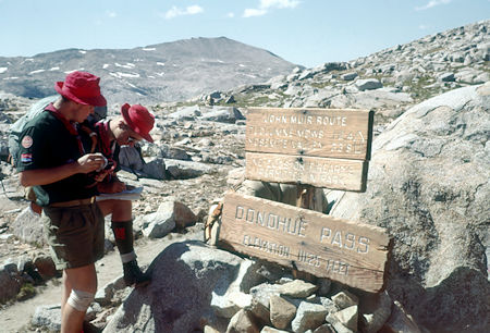 On top of Donahue Pass - Yosemite National Park - Aug 1958