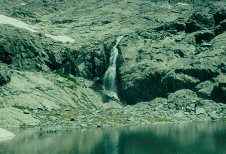 Waterfall below Lake Catherine - Ansel Adams Wilderness - Aug 1958