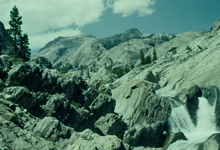 Looking up Bench Canyon - Ansel Adams Wilderness - Aug 1958