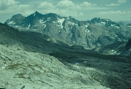 Minarets from Foerster Peak Pass - Ansel Adams Wilderness/Yosemite National Park - Aug 1958