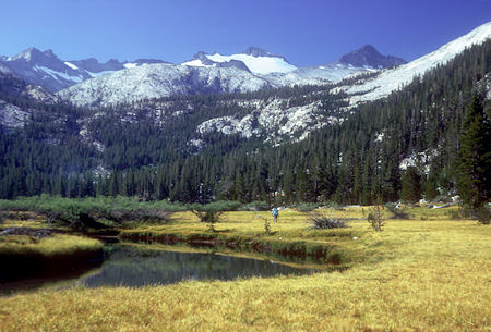 Mt. Lyell over Lyell Fork Tuolumne River - Yosemite National Park - 24 Aug 1966