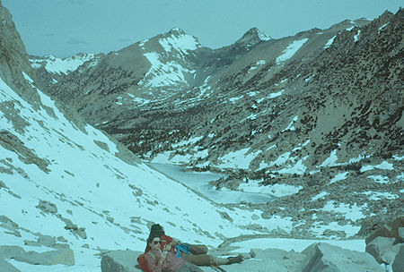 Looking back at Kearsarge Lake - Kings Canyon National Park 1960