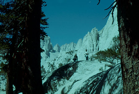 Mount Whitney from trail below Mirror Lake - 02 Sep 1961