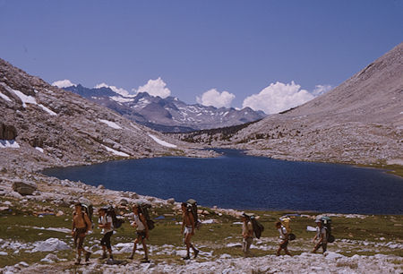 Explorer Post 360 passing Guitar Lake - 20 Aug 1965