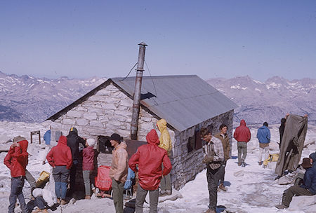 Explorer Post 360 at Smithsonian Hut on top of Mount Whitney - 21 Aug 1965