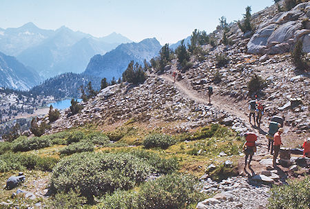 On trail above Bullfrog Lake - Kings Canyon National Park 21 Aug 1971