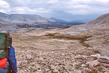 Wright Lake basin from Tawny Ridge - Sequoia National Park 24 Aug 1971