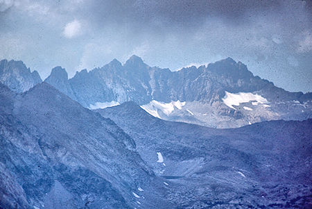 Kern-Kaweah Ridge from Mt. Hitchcock - Sequoia National Park 26 Aug 1971