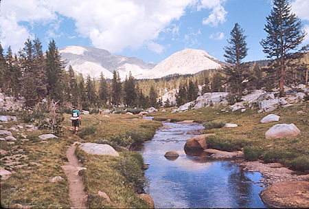On the trail up Rock Creek - Sequoia National Park 27 Aug 1971
