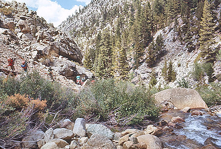 Descending Rock Creek - Sequoia National Park 29 Aug 1971