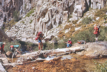 Descending Rock Creek - Sequoia National Park 29 Aug 1971