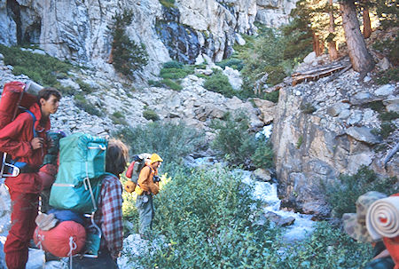 Climbing back up Rock Creek - Sequoia National Park 30 Aug 1971