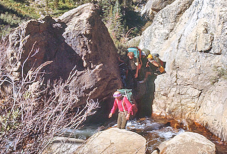 Climbing back up Rock Creek - Sequoia National Park 30 Aug 1971