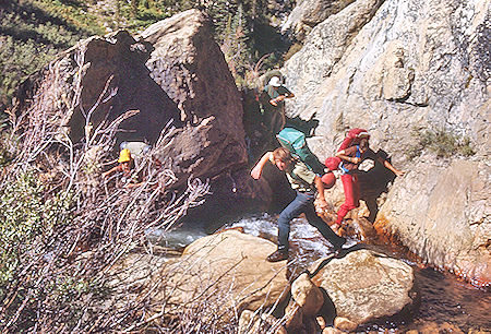 Climbing back up Rock Creek - Sequoia National Park 30 Aug 1971