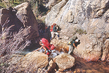 Climbing back up Rock Creek - Sequoia National Park 30 Aug 1971