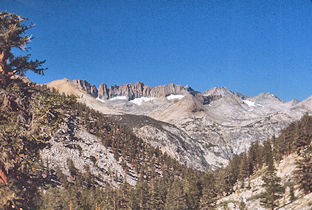 View down Wallace Creek to Kaweah Ridge - Sequioa National Park 31 Aug 1971