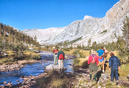 On the way along Kern-Kaweah River to climb Triple Divide Peak - Sequoia National Park 02 Sep 1971