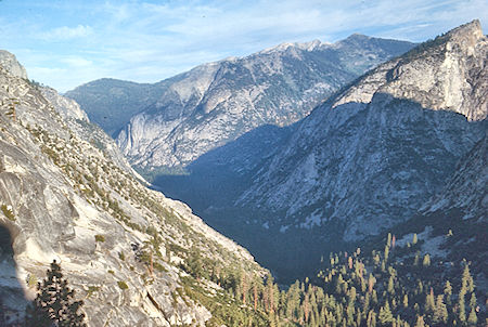 Mt. Hutchings and Buck Peak from Sphinx Creek trail - Kings Canyon National Park 05 Sep 1971