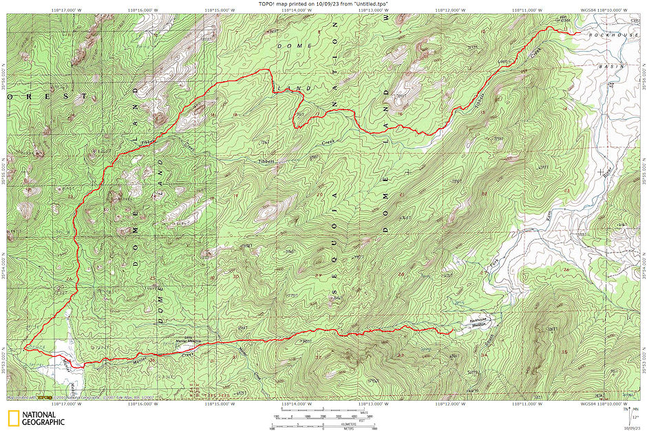 Domeland Wilderness Route 1977
