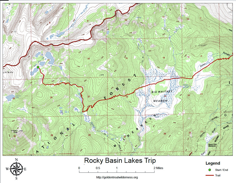 Rocky Basin Lakes backpack second half