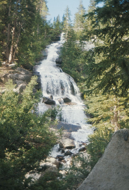 Lone Pine Creek cascade at Whitney Portal - 27 Jul 1975