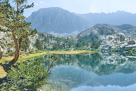 Mount Whitney over Timberline Lake - Sequoia National Park 26 Aug 1981