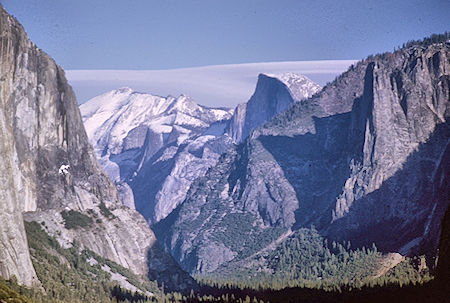 Clouds Rest and Half Dome from Wawona Tunnel - Yosemite National Park 03 Jan 1970