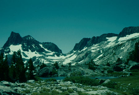 Banner Peak, Mt. Ritter, Banner/Davis Pass, Mt. Davis - Ansel Adams Wilderness - Jul 1958