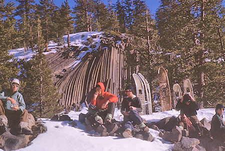 Lunch at Devil's Postpile - Devil's Postpile National Monument 22 Dec 1963