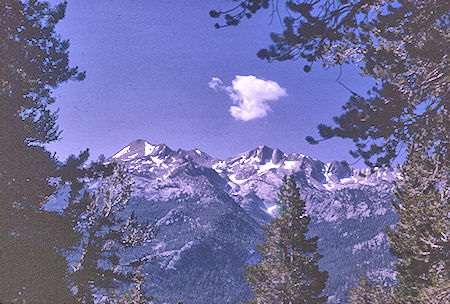 Double Peak across Fish Creek Valley - John Muir Wilderness 20 Aug 1967