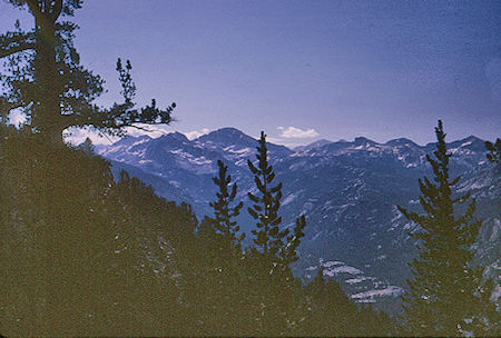 View south up Fish Creek Valley - John Muir Wilderness 20 Aug 1967