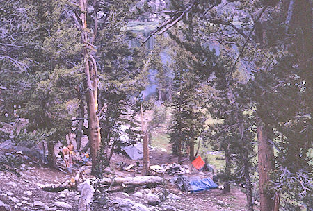 Purple Lake camp - John Muir Wilderness 20 Aug 1967