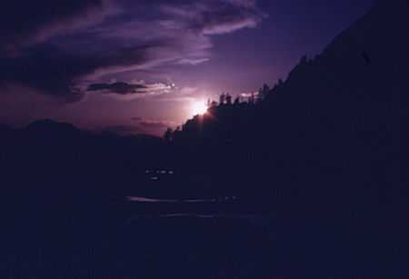 Sunset in Red and While Lake area - John Muir Wilderness 21 Aug 1967