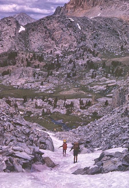 Descending from Red and White Lake - John Muir Wilderness 22 Aug 1967