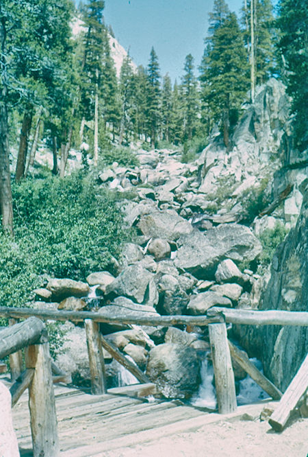 Looking up Fish Creek - John Muir Wilderness Aug 1959